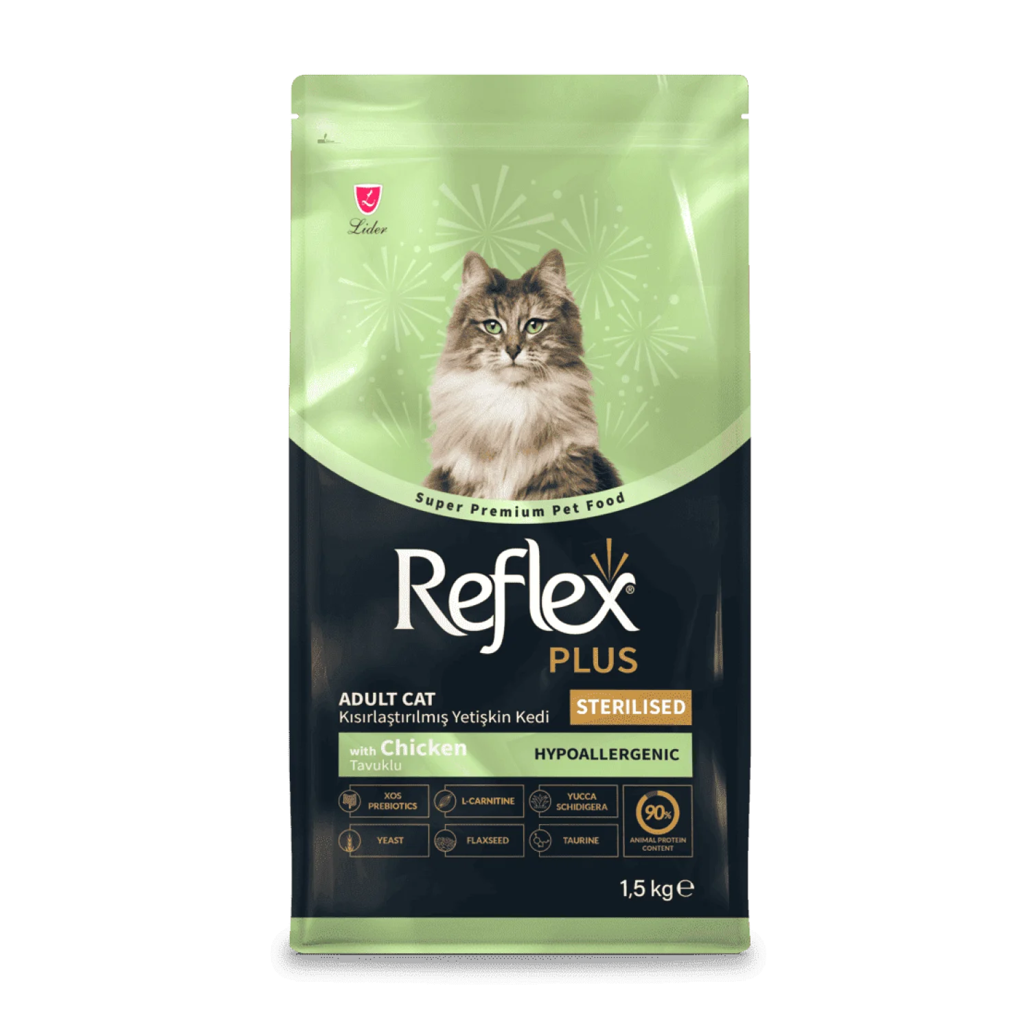 Reflex Plus Sterilized Повноцінний сухий корм для стерилізованих кішок з куркою