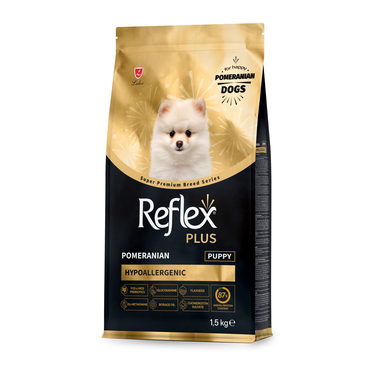 Reflex Plus Pomeranian Puppy сухий корм для цуценят померанського шпіца від 2 до 10 місяців