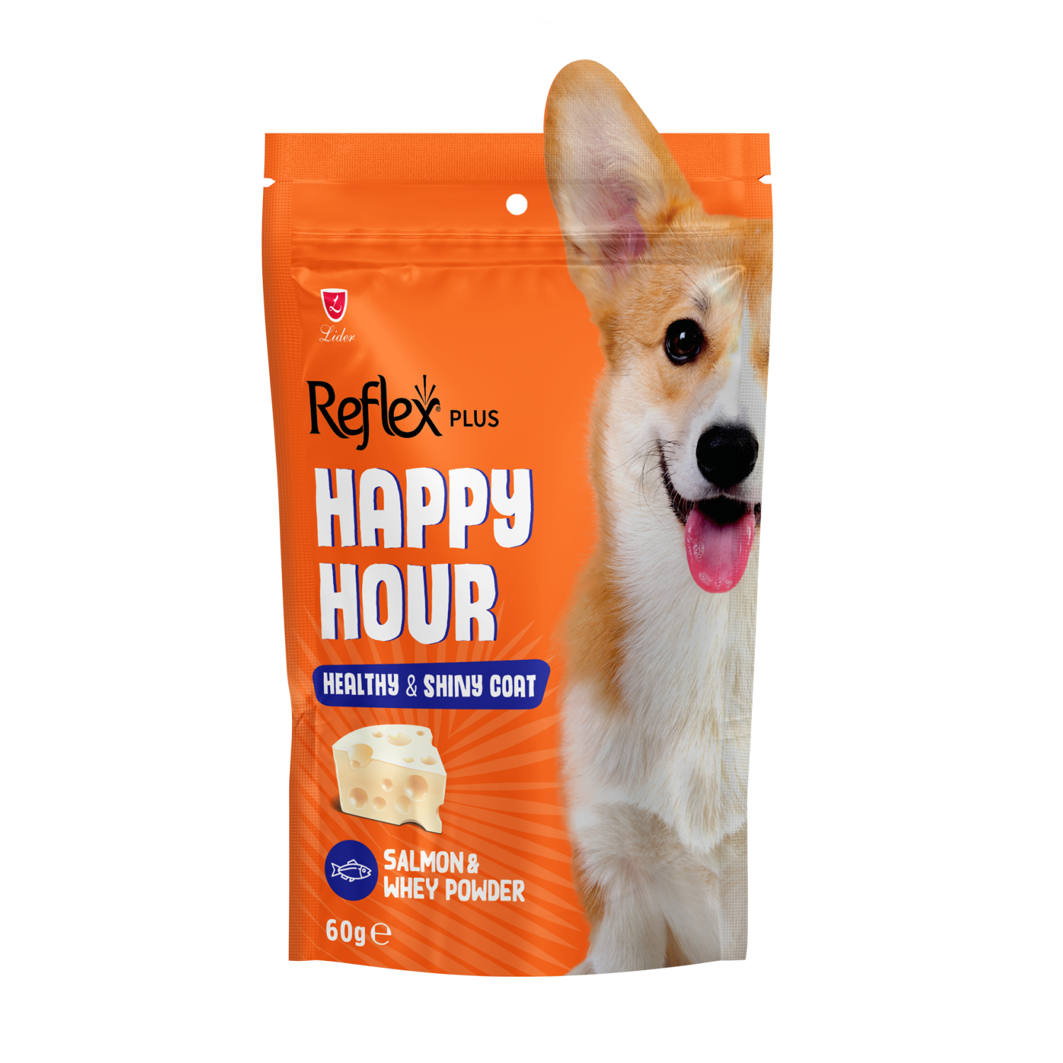 Reflex Plus Happy Hour ласощі для собак з лососем, здорова та блискуча шерсть