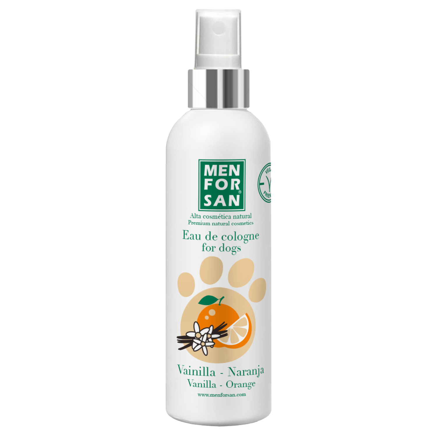 MENFORSAN EAU DE COLOGNE VANILLA & ORANGE oдеколон для собак з ароматом ванілі та апельсину