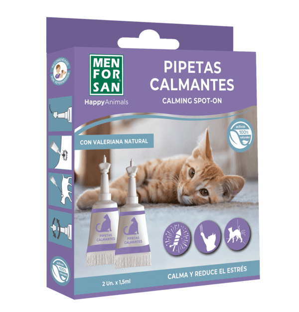 MENFORSAN CALMING SPOT-ON заспокійливі краплі СПОТ-ОН для котів (2піпетки)