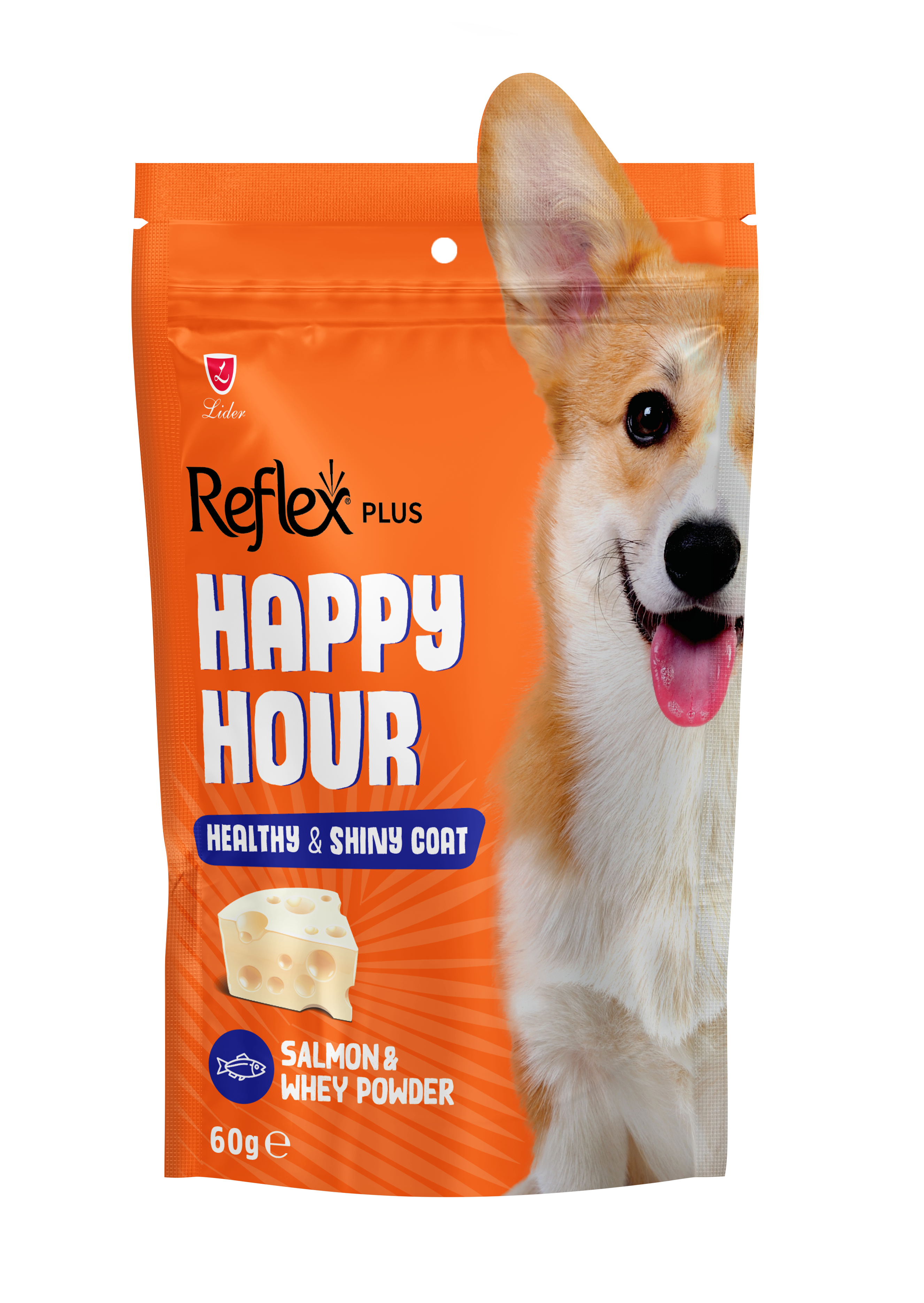 Reflex Plus Happy Hour ласощі для собак з лососем, здорова та блискуча шерсть