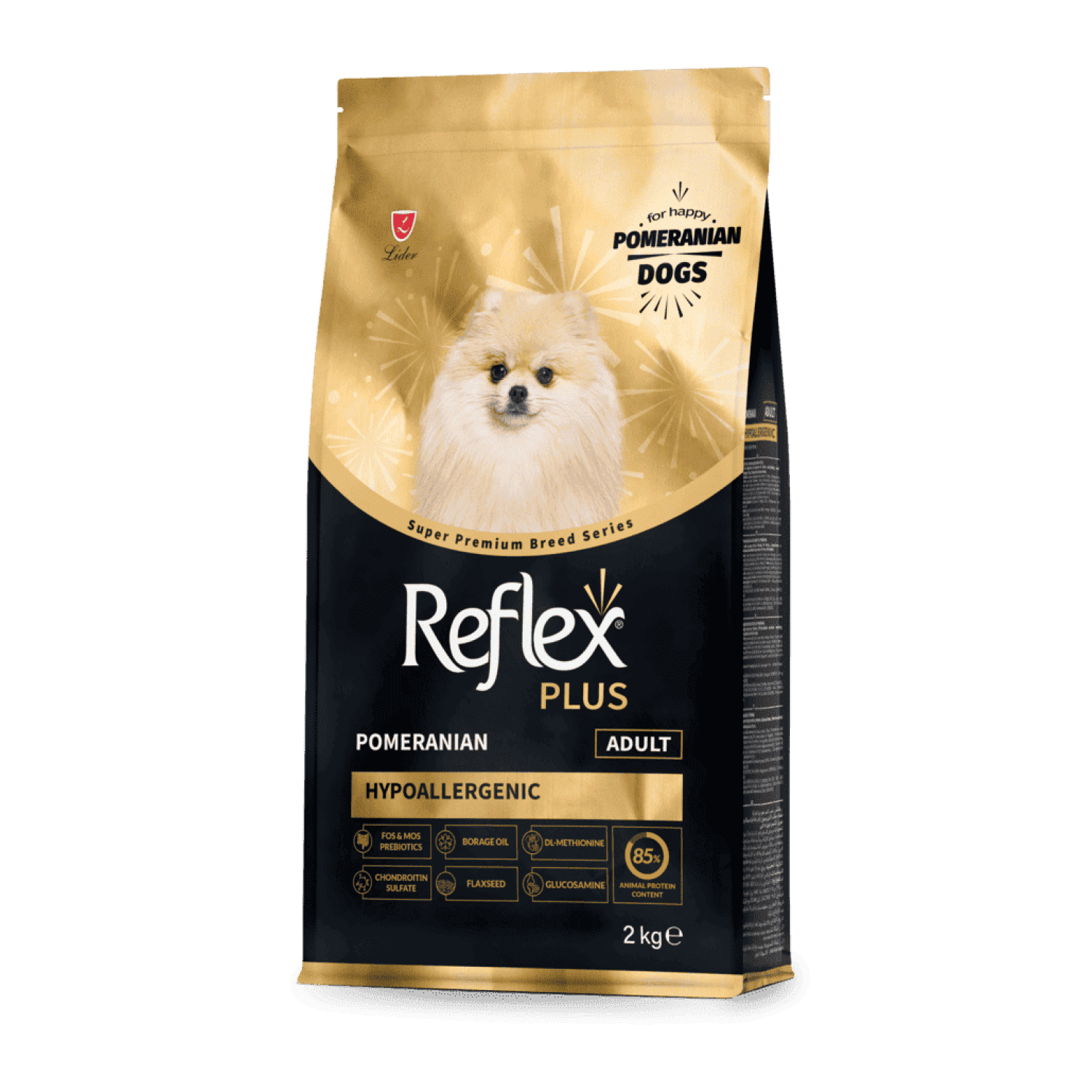 Reflex Plus Pomeranian Adult сухий корм для собак породи померанський шпіц
