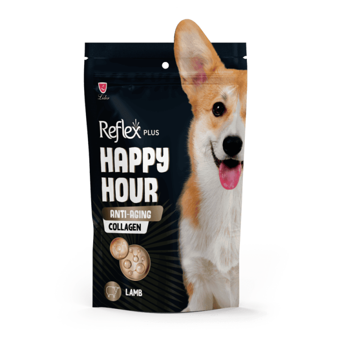 Reflex Plus Happy Hour ласощі для собак з ягням та колагеном проти старіння