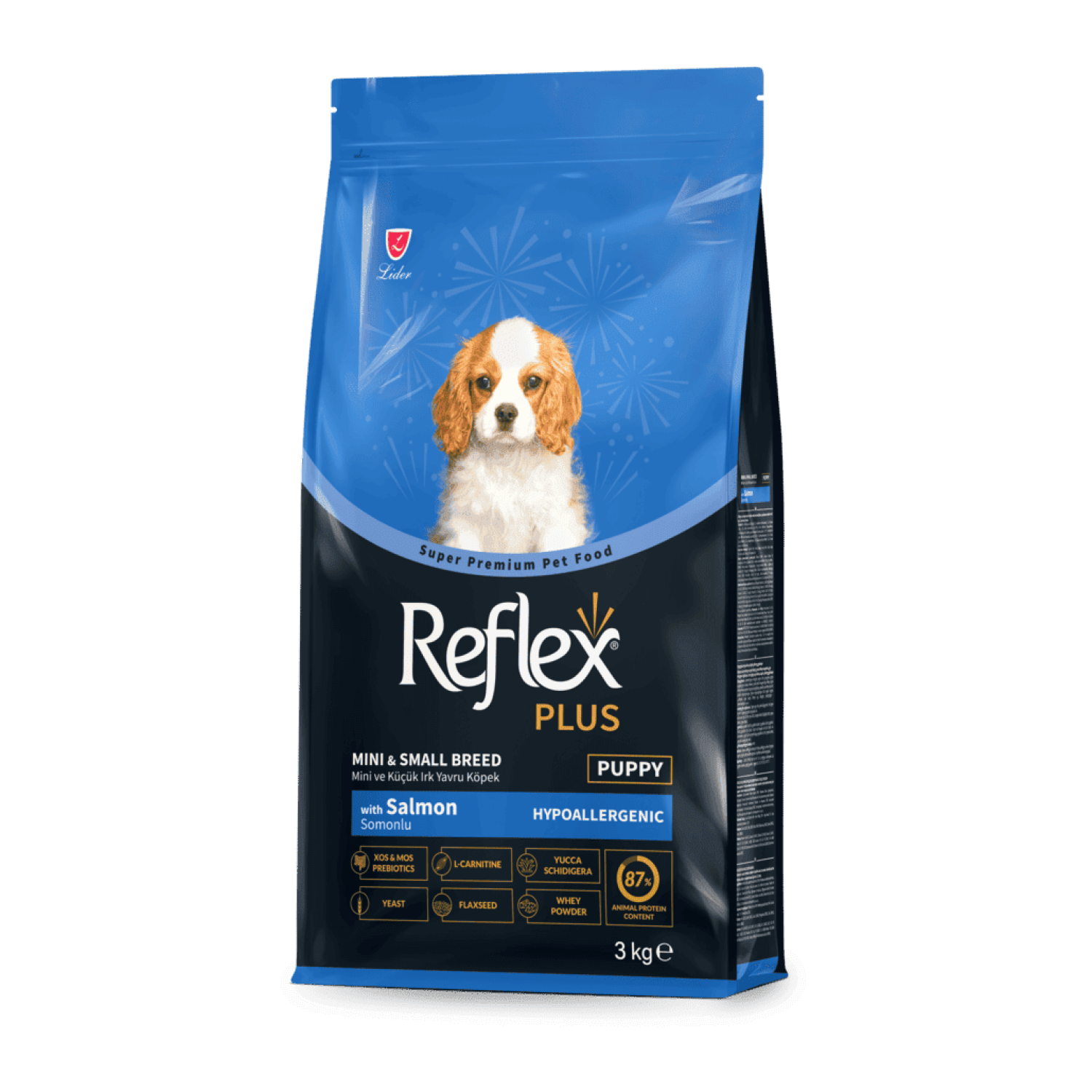 Reflex Plus Mini & Small Breed Puppy сухий корм для цуценят малих порід з лососем