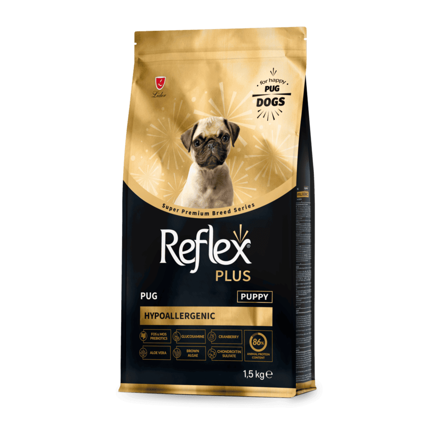 Reflex Plus Pug Puppy сухий корм для цуценят породи мопс