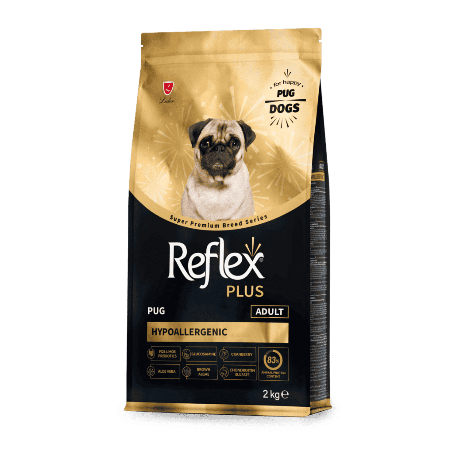 Reflex Plus Pug Adult сухий корм для дорослих собак породи мопс