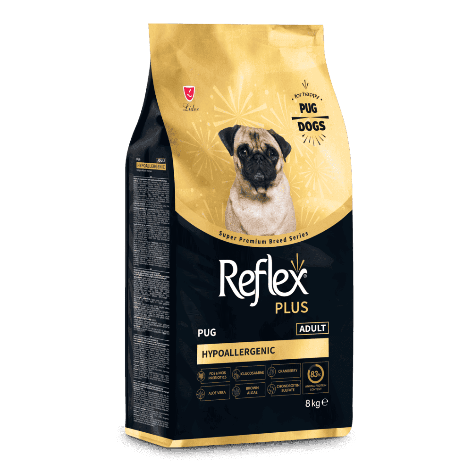 Reflex Plus Pug Adult сухий корм для дорослих собак породи мопс