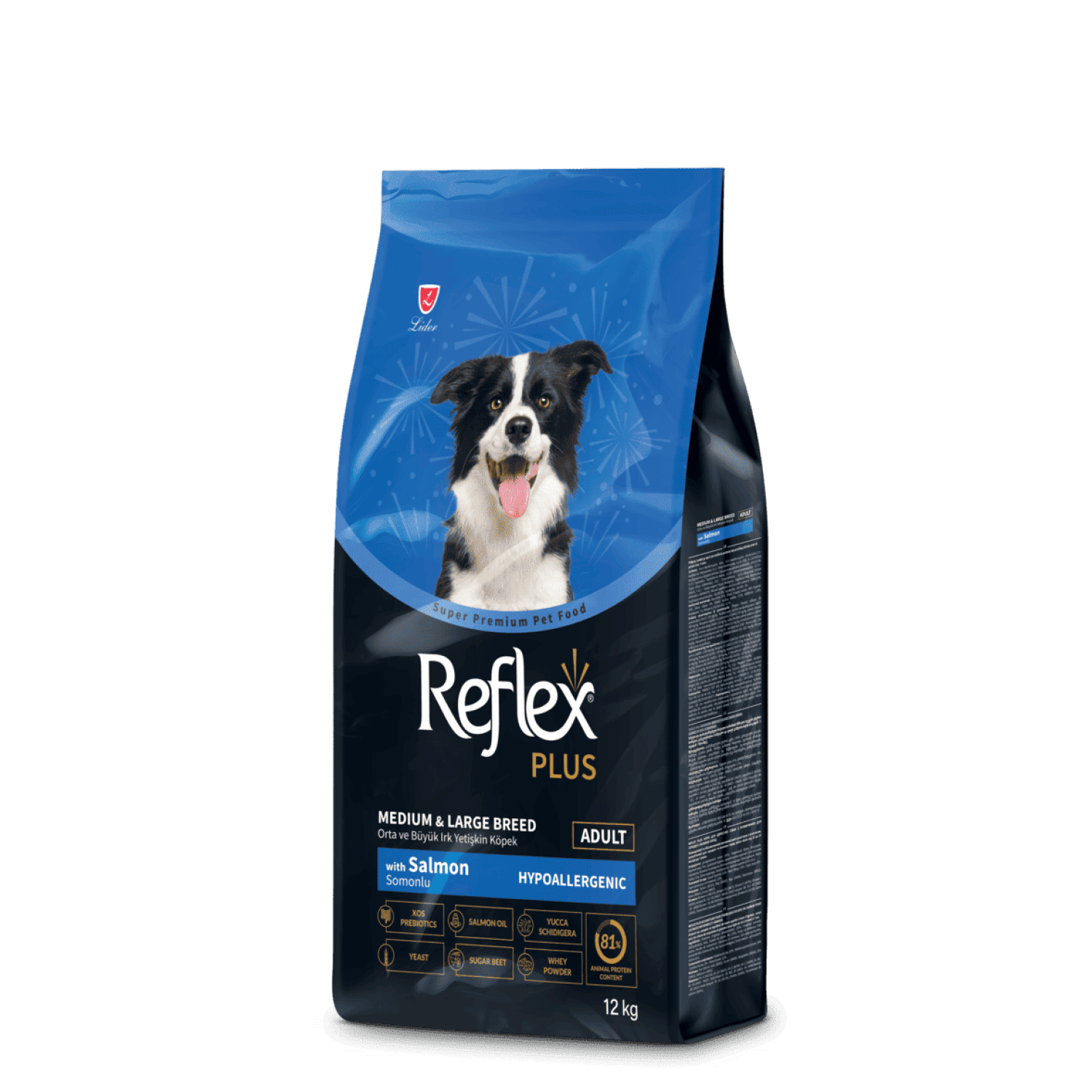 Reflex Plus Medium & Large Breed Adult сухий корм для собак середніх та великих порід з лососем