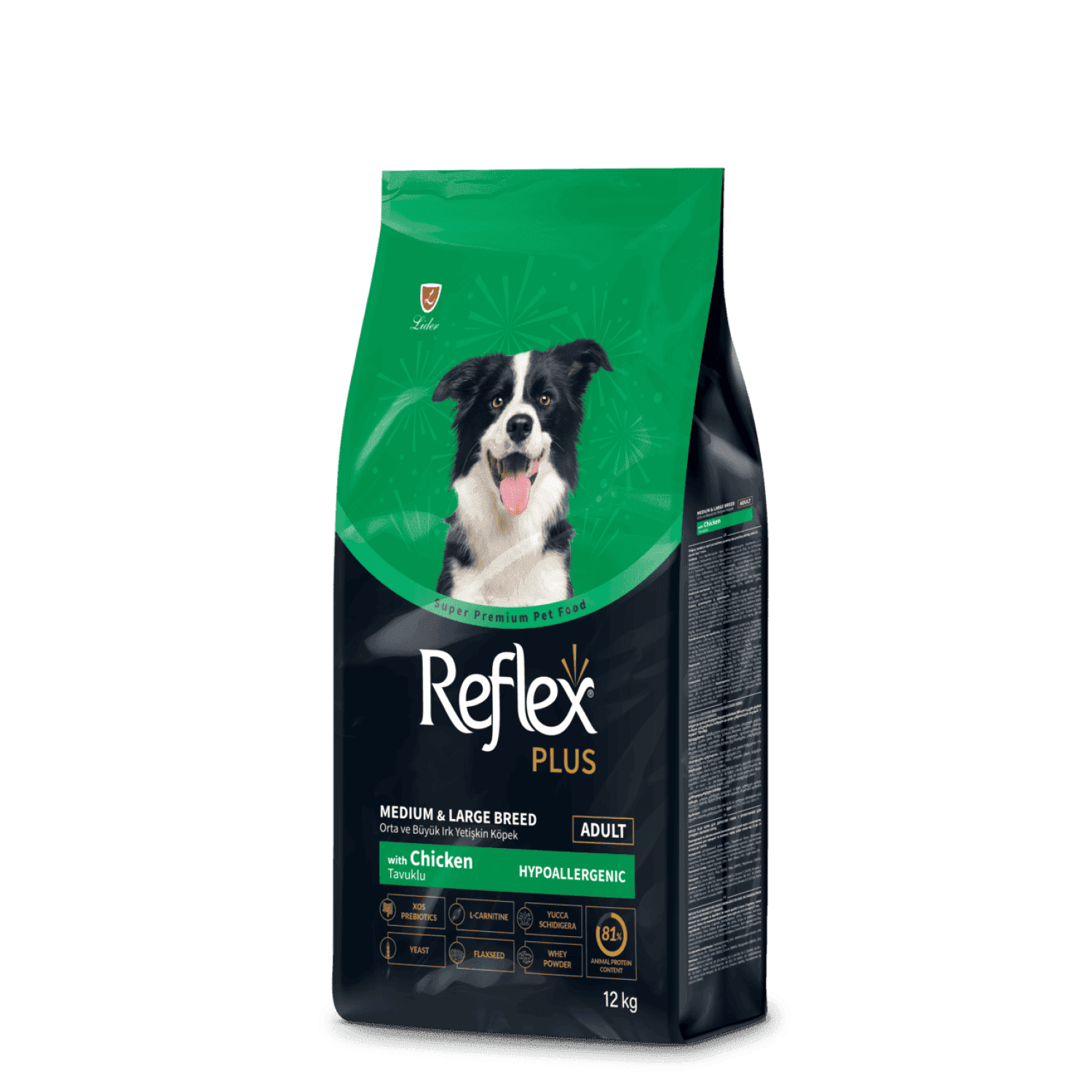 Reflex Plus Medium & Large Breed Adult сухий корм для собак середніх та великих порід з куркою